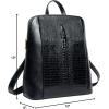 imageCOOLCY Women Real Leather Backpack Shoulder BagBlack