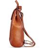 imageCOOLCY Women Real Leather Backpack Shoulder BagSorrel