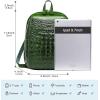 imageSmall Leather Backpack Purse for women Crocodile Designer Fashion Bag Green