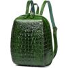 imageSmall Leather Backpack Purse for women Crocodile Designer Fashion Bag Green