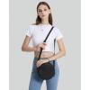 imageCOOLCY Leather Crossbody Bags for Women Circle Purse Shoulder Bag Fashion Round Handbag for Travel 2 Adjustable StrapBlack