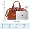 imageWomen Genuine Leather Handbags vintage purses Top Handle Satchel and tote Crossbody Shoulder bagsVintage Brown