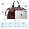 imageWomen Genuine Leather Handbags vintage purses Top Handle Satchel and tote Crossbody Shoulder bagsVintage Coffee