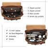 imageWomen Vintage Genuine Leather Backpack Purse Fashion Rucksack Practical and Stylish Retro Daypack Bag Coffee OneSizeBrown