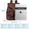 imageWomen Vintage Genuine Leather Backpack Purse Fashion Rucksack Practical and Stylish Retro Daypack Bag Coffee OneSizeCoffee
