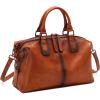 imageWomen Genuine Leather Handbags vintage purses Top Handle Satchel and tote Crossbody Shoulder bagsVintage Brown