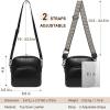 imageCOOLCY Genuine Leather Crossbody Bags for Women Purses and Handbags Vintage Shoulder Satchel Bag with 2 Adjustable StrapsBlack
