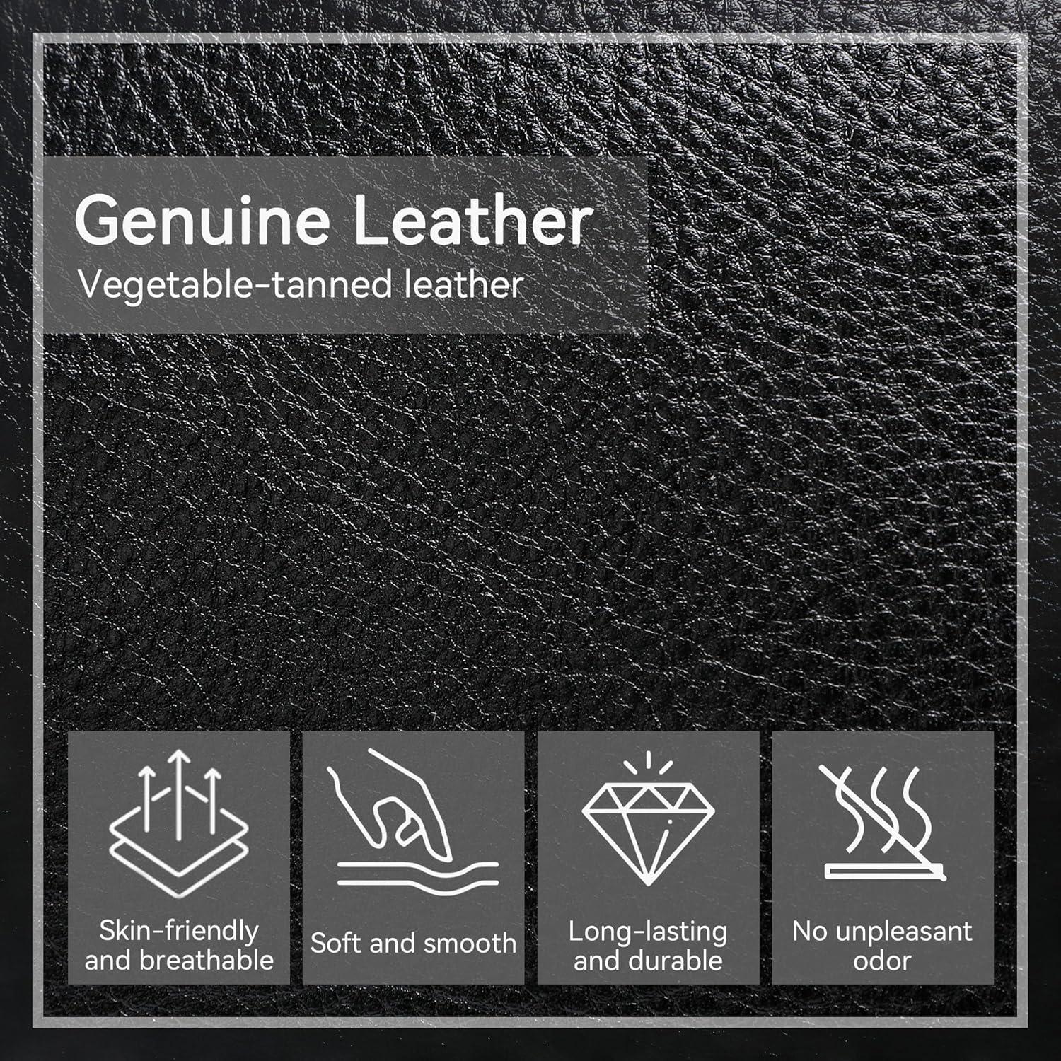 image:imageLeather Shoulder Bag Genuine Leather Purses for Women Trendy HandbagsVintage Hobo Clutch Bags for Work Travel Daily UseBlack