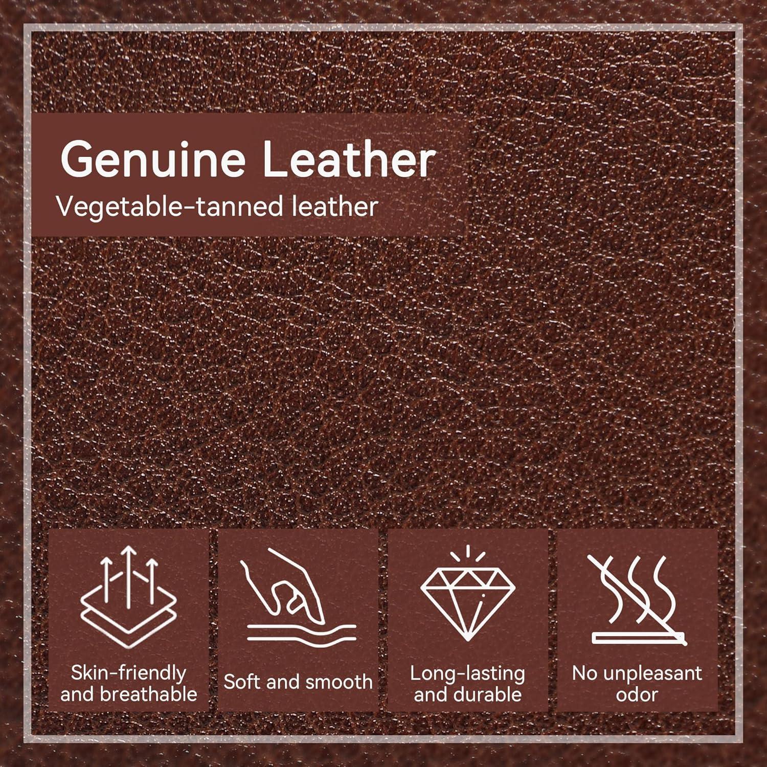 image:imageLeather Shoulder Bag Genuine Leather Purses for Women Trendy HandbagsVintage Hobo Clutch Bags for Work Travel Daily UseCoffee