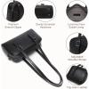 image:imageLeather Shoulder Bag Genuine Leather Purses for Women Trendy HandbagsVintage Hobo Clutch Bags for Work Travel Daily UseBlack