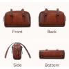image:imageLeather Shoulder Bag Genuine Leather Purses for Women Trendy HandbagsVintage Hobo Clutch Bags for Work Travel Daily UseBrown