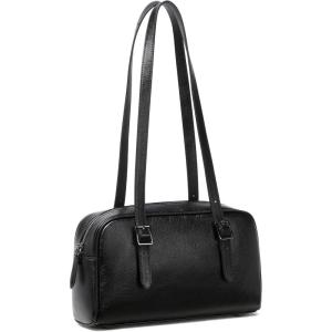 image:imageLeather Shoulder Bag Genuine Leather Purses for Women Trendy HandbagsVintage Hobo Clutch Bags for Work Travel Daily UseBlack