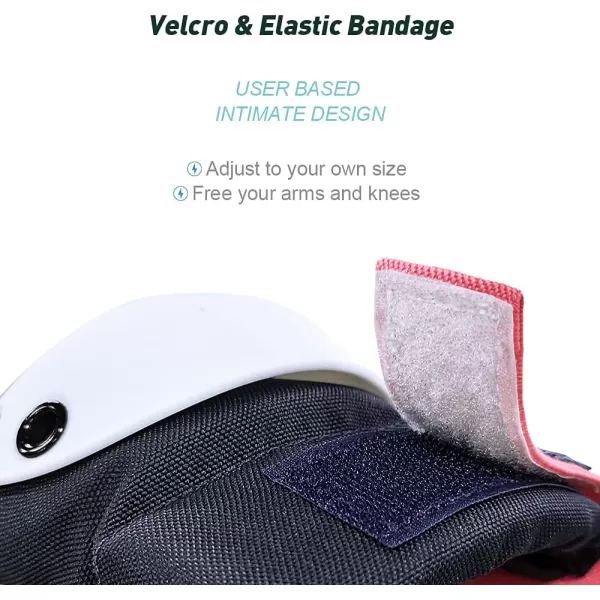Dark Lightning Adult/Youth/Junior Knee Pads Elbow Pads Wrist Guards 3 in 1 Protective Gear, for Skateboard,Roller Skate,Inline,Cycling,MTB Bike,Scooter