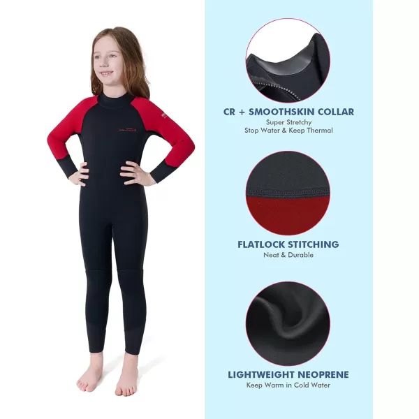 Dark Lightning Shorty Wetsuits for Kids Boys and Girls, 2MM Neoprene Thermal Swimsuit, Toddler/Junior/Youth Wet Suits