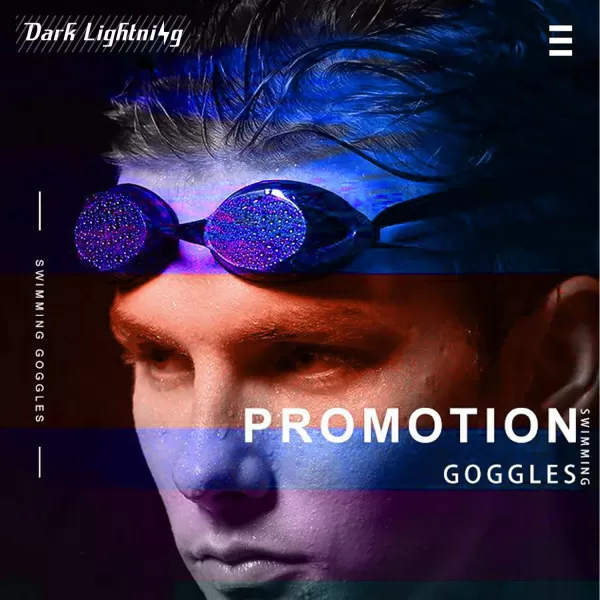 DarkLightning Swimming Goggles for Women and Men Anti Fog Swim Goggles for Adults and kids 6-14