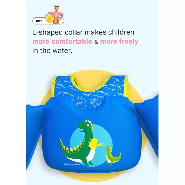 Toddler Floaties, Swim Vest for Boys and Girls Age 2-6 Years Old, 30-50 Pounds Children Water Wings Arm Floaties in Puddle/Sea/Pool/Beach
