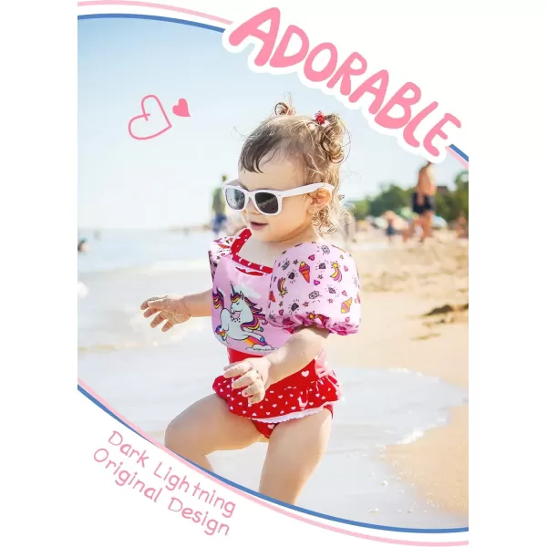 Toddler Floaties, Swim Vest for Boys and Girls Age 2-6 Years Old, 30-50 Pounds Children Water Wings Arm Floaties in Puddle/Sea/Pool/Beach