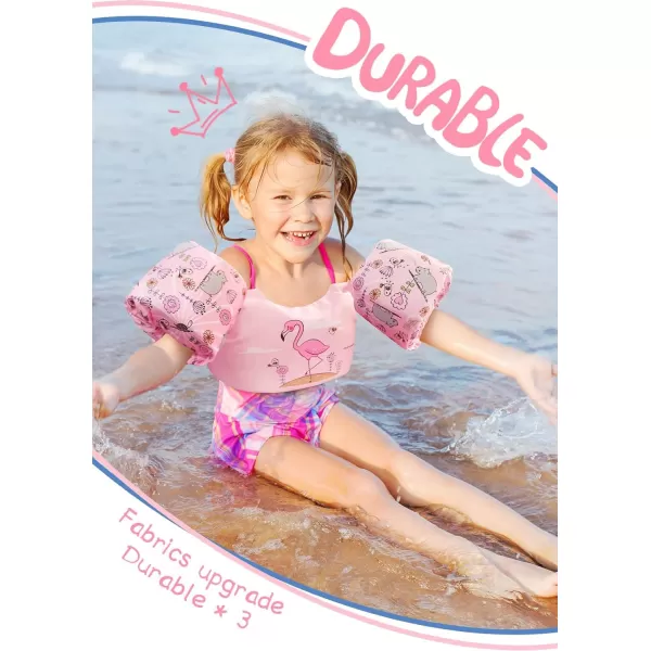 Toddler Floaties, Swim Vest for Boys and Girls Age 2-6 Years Old, 30-50 Pounds Children Water Wings Arm Floaties in Puddle/Sea/Pool/Beach