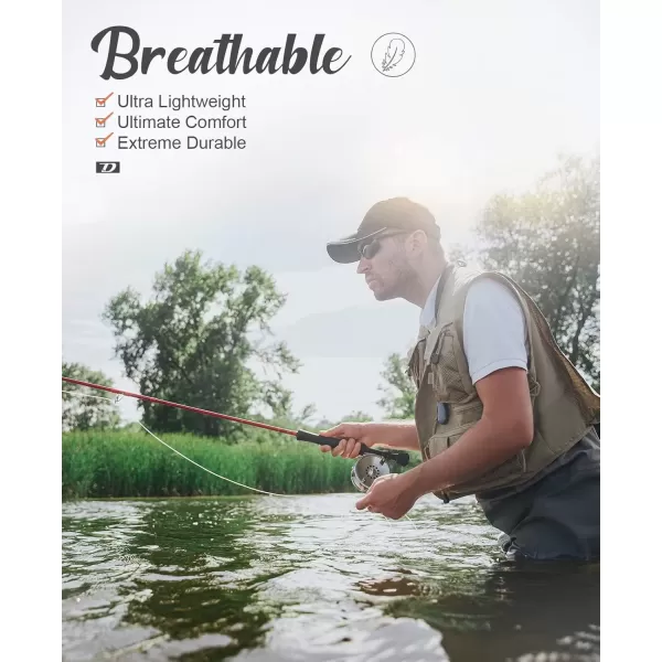 imageDark Lightning Breathable Insulated Chest Waders Perfect for 4 Seasons Fly Fishing Stocking Foot Waders for Men and WomenBreathable Pro