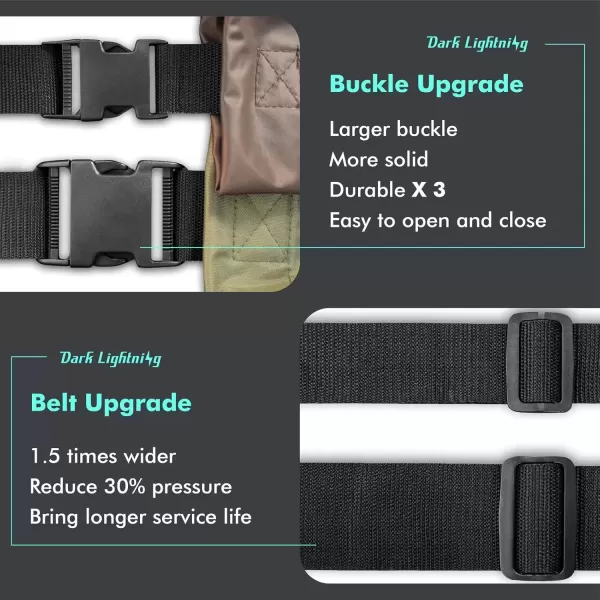 imageDark Lightning Fly Fishing Waders for Men and Women with Boots MensWomens High Chest Wader with Boot Hanger Green M12