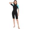 imageDark Lightning Wetsuits for Men and Women MensWomens Wet Suit for Cold Water 32mm Wetsuit for Diving Surfing Snorkeling Kayaking Water SportsWomenShortyBlue22mm
