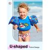 imageCoast Guard Approved KidsToddler Life Jacket Swim Vest 3355 lbs BabyToddler Arm Floaties 3050 PoundsWater Wings in PuddleSeaDinosaurBlue