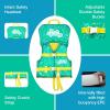imageCoast Guard Approved Life Vest KidsTodder BabyInfant Life Jacket 030 lbs Toddler Floaties 2030 Poundsinfant vest 030lbs Flowing Light  Green