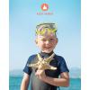 imageDark Lightning 32mm Kids Wetsuit for Boys and Girls Neoprene Thermal Swimsuit ToddlerJuniorYouth One Piece Wet Suits for Scuba DivingShortyNavy Blue