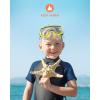 imageDark Lightning 32mm Kids Wetsuit for Boys and Girls Neoprene Thermal Swimsuit ToddlerJuniorYouth One Piece Wet Suits for Scuba DivingShortyRed