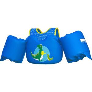 imageCoast Guard Approved KidsToddler Life Jacket Swim Vest 3355 lbs BabyToddler Arm Floaties 3050 PoundsWater Wings in PuddleSeaDinosaurBlue