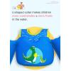 imageDark Lightning USCG Coast Guard Approved Toddler Swim Vest for Age 234567 Years Old Kids Life Jackets with Arm Floaties 3050 PoundsBaby Water Wings in SeaPoolPuddleDinosaurBlue