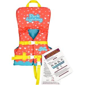 imageDark Lightning USCG Approved Infant Life Jacket 030 lbs Swim Vest for BabyToddlers 13 Year Old 2030 lbsToddler Floaties for Pool SwimmingBoatingBeachPuddleinfant vest 030lbs  Love