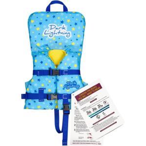 imageDark Lightning USCG Approved Infant Life Jacket 030 lbs Swim Vest for BabyToddlers 13 Year Old 2030 lbsToddler Floaties for Pool SwimmingBoatingBeachPuddleinfant vest 030lbs  Starfish