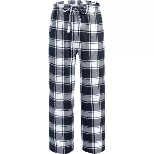 Ekouaer Boys Pajama Pants Long Sleep Pants Soft Elastic Waist Pajama Bottoms Plaid Lounge Pants with 2 Pockets 414 Years2 Pcsred Plaid and Black Plaid