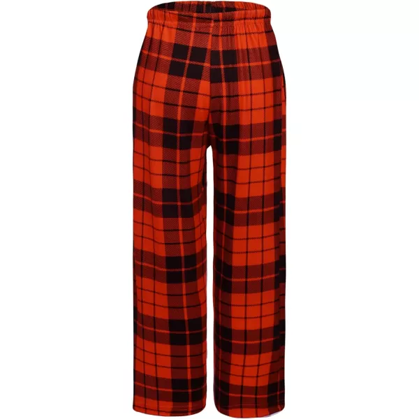 Ekouaer Boys Pajama Pants Long Sleep Pants Soft Elastic Waist Pajama Bottoms Plaid Lounge Pants with 2 Pockets 414 YearsYarn Dyed Lattice11