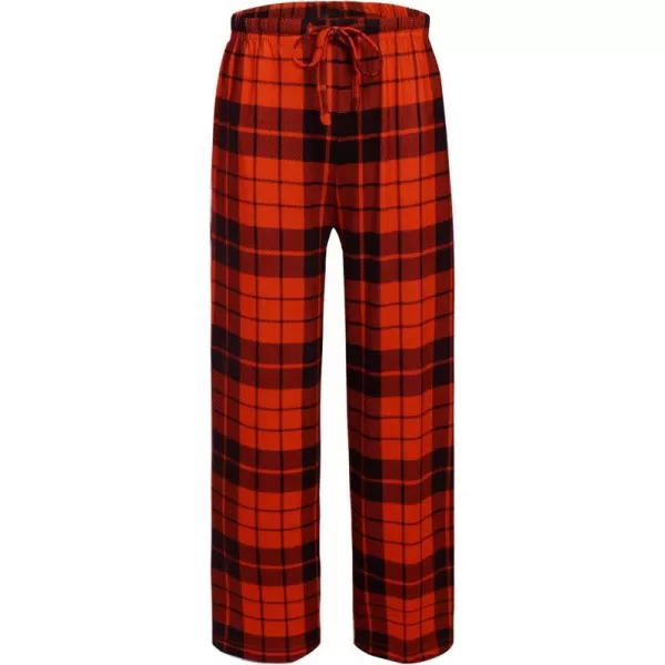 Ekouaer Boys Pajama Pants Long Sleep Pants Soft Elastic Waist Pajama Bottoms Plaid Lounge Pants with 2 Pockets 414 YearsYarn Dyed Lattice11