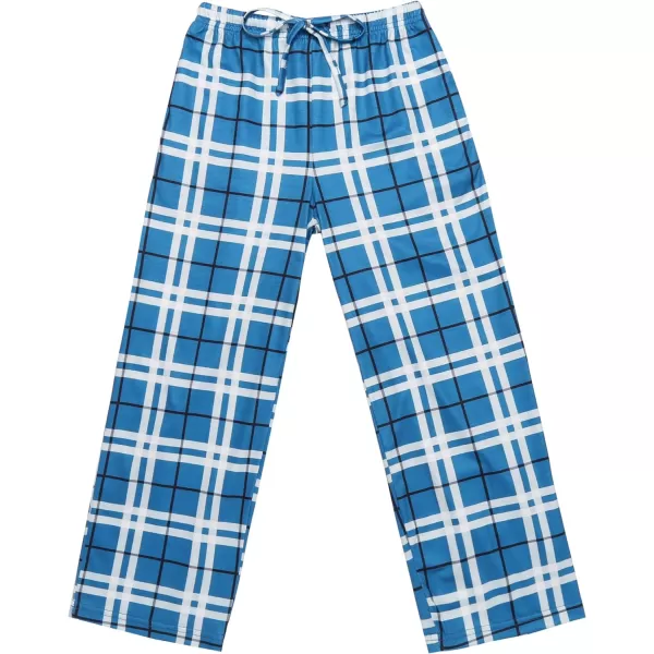 Ekouaer Boys Pajama Pants Long Sleep Pants Soft Elastic Waist Pajama Bottoms Plaid Lounge Pants with 2 Pockets 414 YearsDyarn Dyed Lattice1