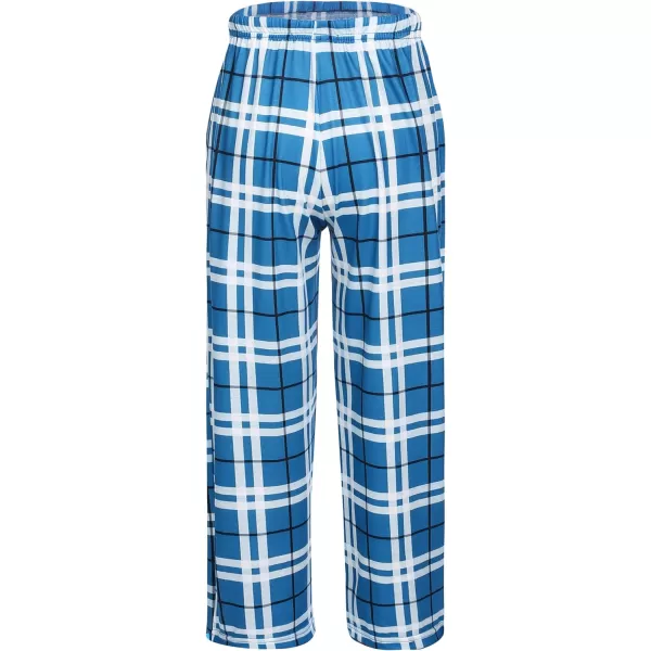 Ekouaer Boys Pajama Pants Long Sleep Pants Soft Elastic Waist Pajama Bottoms Plaid Lounge Pants with 2 Pockets 414 YearsDyarn Dyed Lattice1