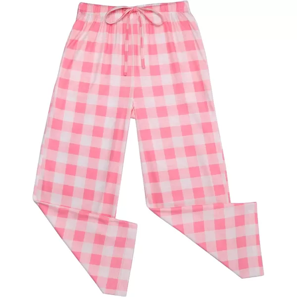 Ekouaer Boys Pajama Pants Long Sleep Pants Soft Elastic Waist Pajama Bottoms Plaid Lounge Pants with 2 Pockets 414 YearsPattern3