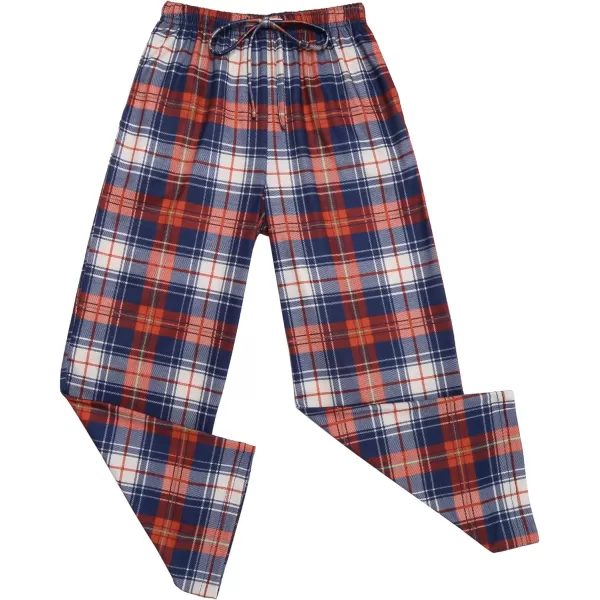 Ekouaer Boys Pajama Pants Long Sleep Pants Soft Elastic Waist Pajama Bottoms Plaid Lounge Pants with 2 Pockets 414 YearsPattern4