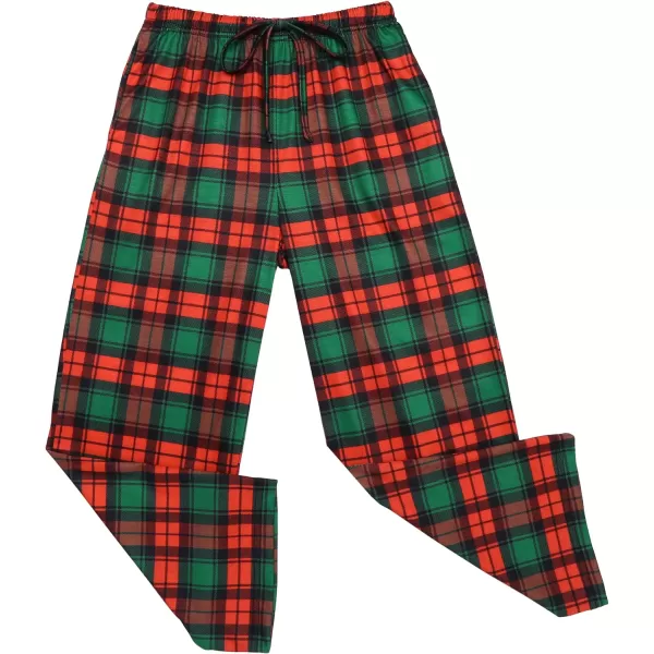 Ekouaer Boys Pajama Pants Long Sleep Pants Soft Elastic Waist Pajama Bottoms Plaid Lounge Pants with 2 Pockets 414 YearsPattern5