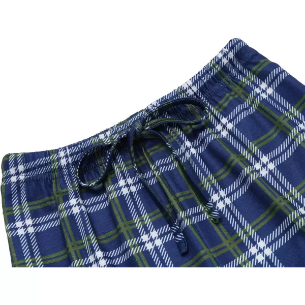 Ekouaer Boys Pajama Pants Long Sleep Pants Soft Elastic Waist Pajama Bottoms Plaid Lounge Pants with 2 Pockets 414 YearsYarn Dyed Lattice12