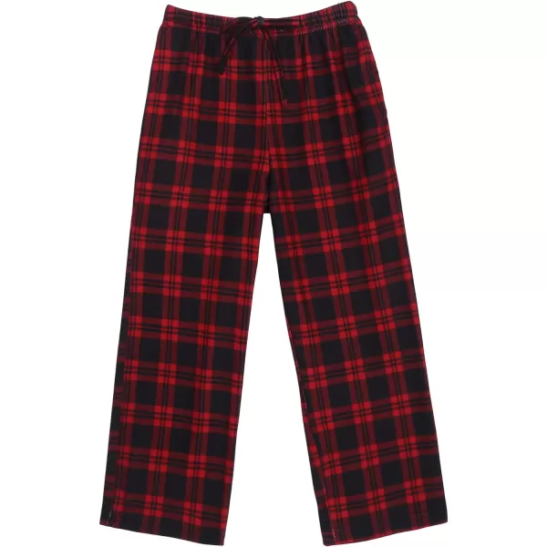 Ekouaer Boys Pajama Pants Long Sleep Pants Soft Elastic Waist Pajama Bottoms Plaid Lounge Pants with 2 Pockets 414 YearsYarn Dyed Lattice6