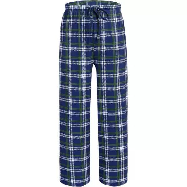 Ekouaer Boys Pajama Pants Long Sleep Pants Soft Elastic Waist Pajama Bottoms Plaid Lounge Pants with 2 Pockets 414 YearsYarn Dyed Lattice12