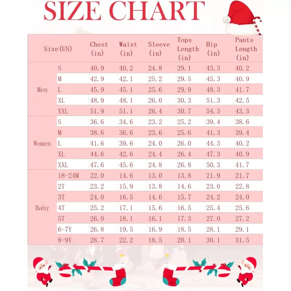 Ekouaer Christmas Pajamas Matching Family Pj Set Long Sleeve Tops and Plaid Pants for Sleepwear Soft Loungewear PjsWomen Santa