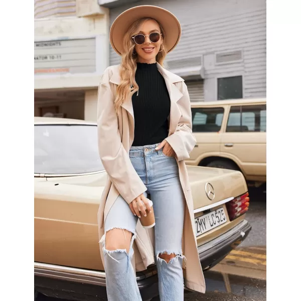 Ekouaer Turtleneck Shirt Women Ribbed Long Sleeve Shirts Lettuce Trim Mock Neck Tops Slim Fit Base LayerBlack