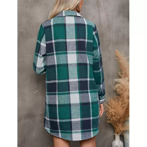 Ekouaer Womens Cotton Nightgowns Button Down Sleepshirt Long Sleeve Plaid Night Shirt Casual Boyfriend Pajamas DressPat25