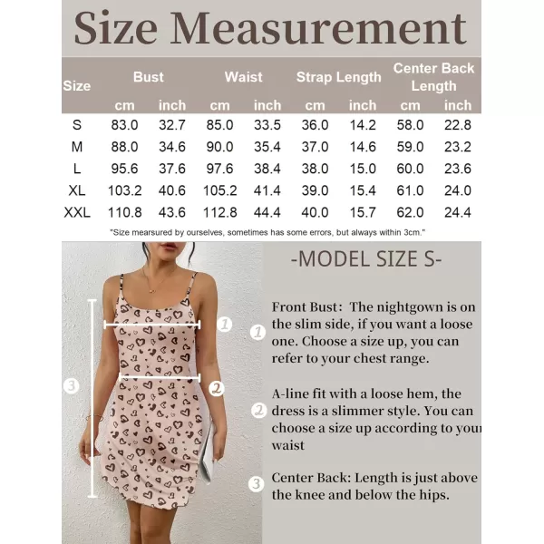 Ekouaer Womens Nightgown Pj Dress for Women Adjustable Spaghetti Chemise Sleeveless V Neck Sleepwear SXXLLeopard Print