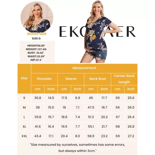 Ekouaer Womens Nursing Tops 3 Pack for Breastfeeding Shirts Maternity Clothes Double Layer Pregnancy Tee Postpartum Shirt3pcs Army Green  Grey  White Stripe