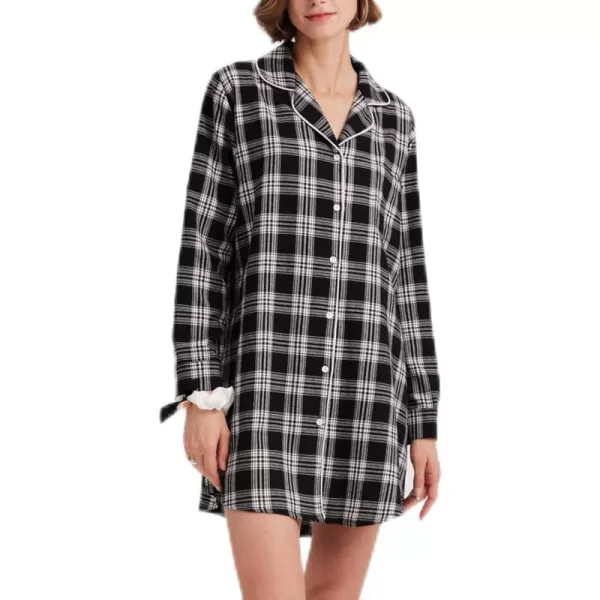 100% Cotton Black & White Plaid